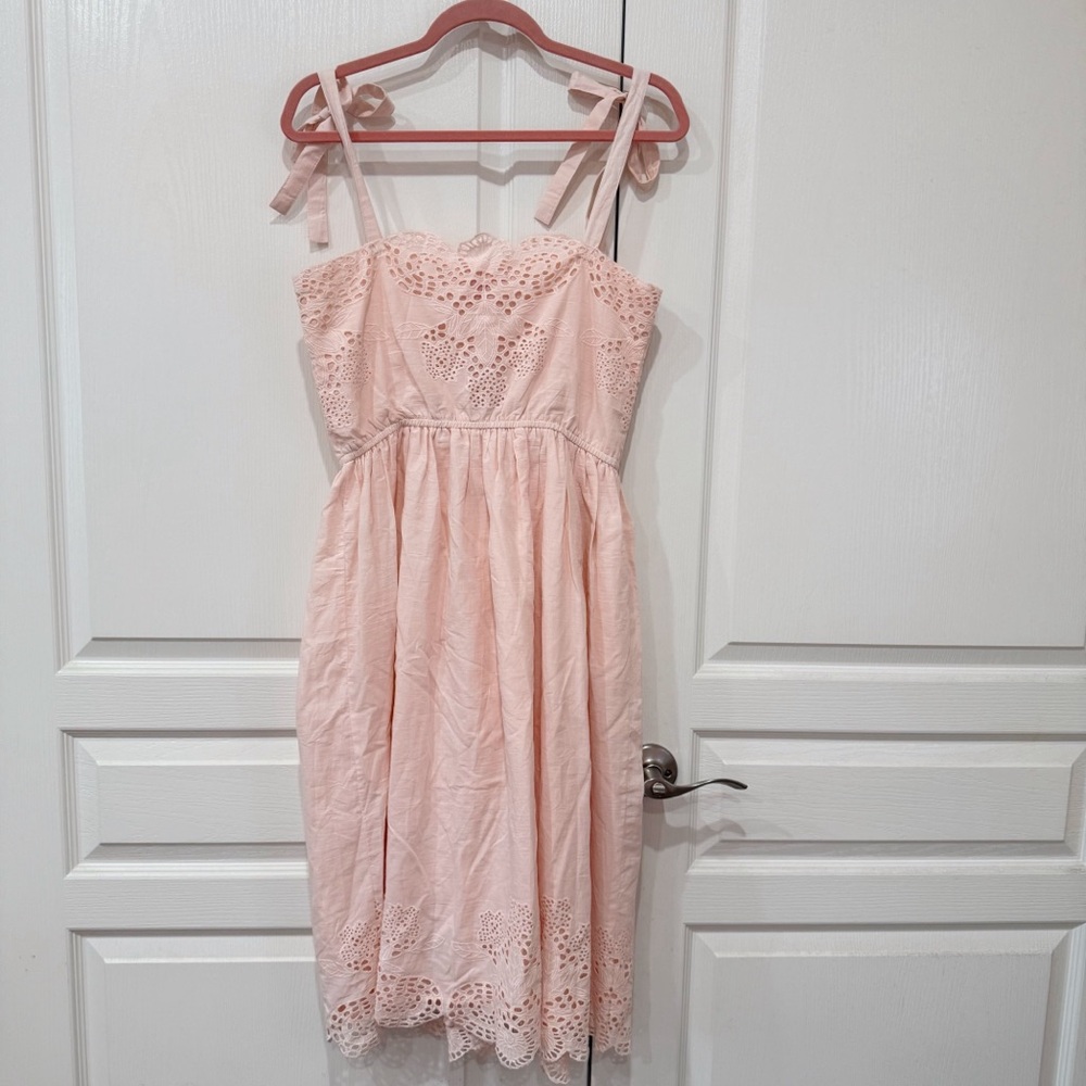 Catherine Malandrino Pink Eyelet Dress
